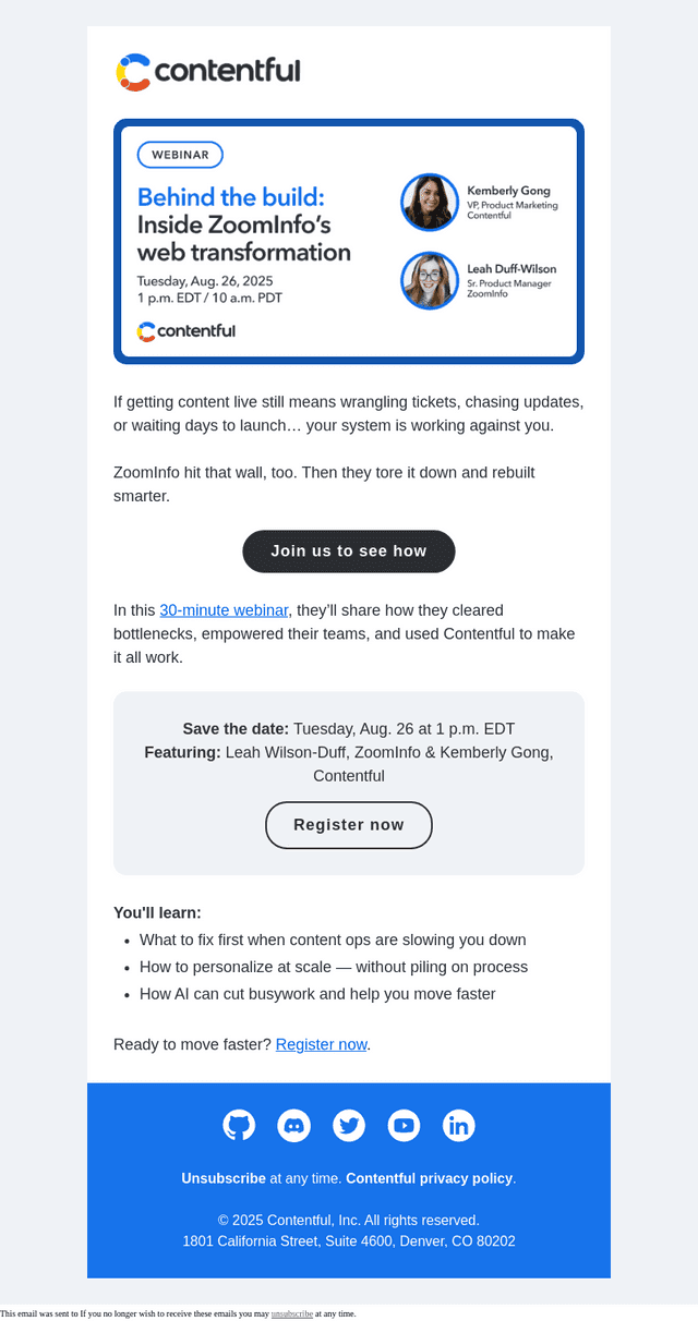Webinar (8/26) How ZoomInfo rebuilt its web journey