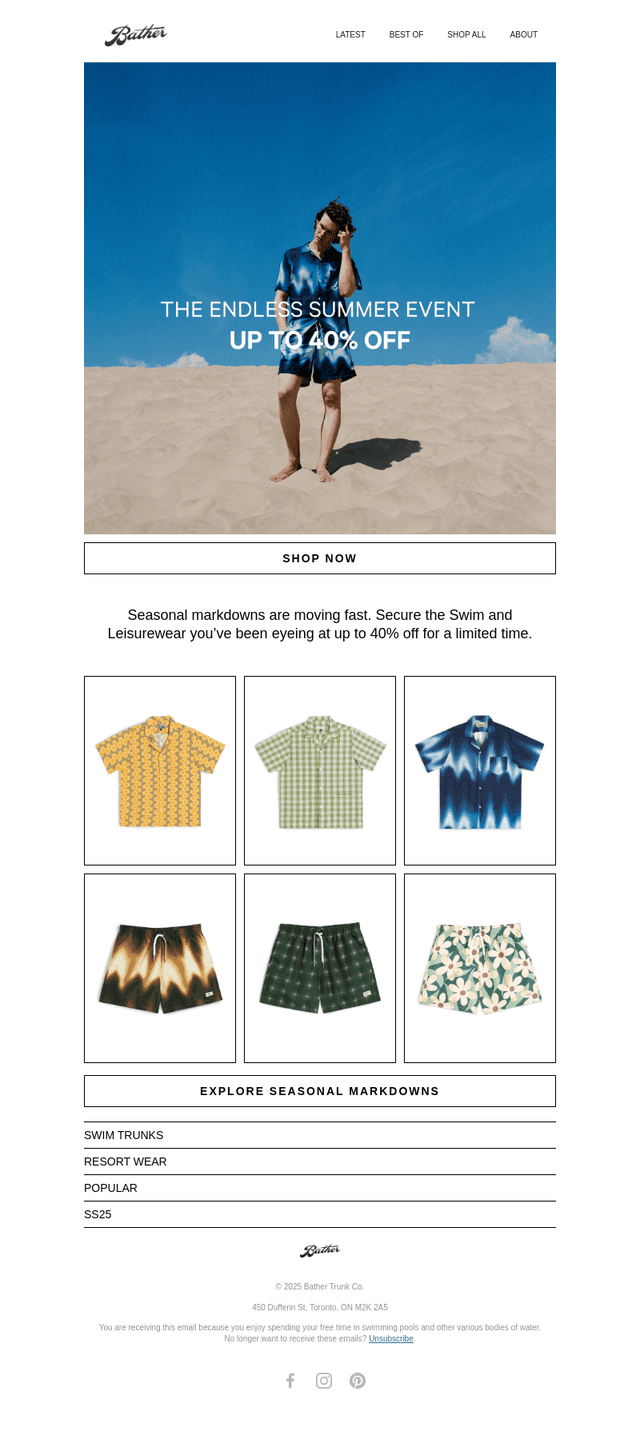 Moving Fast: Seasonal Staples