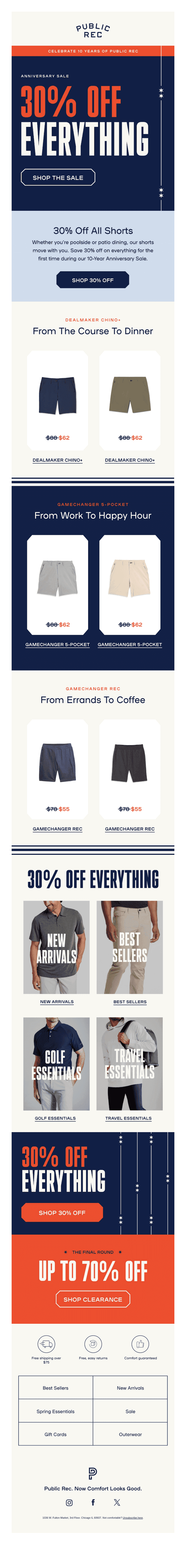 30% OFF All Shorts (and Everything Else)