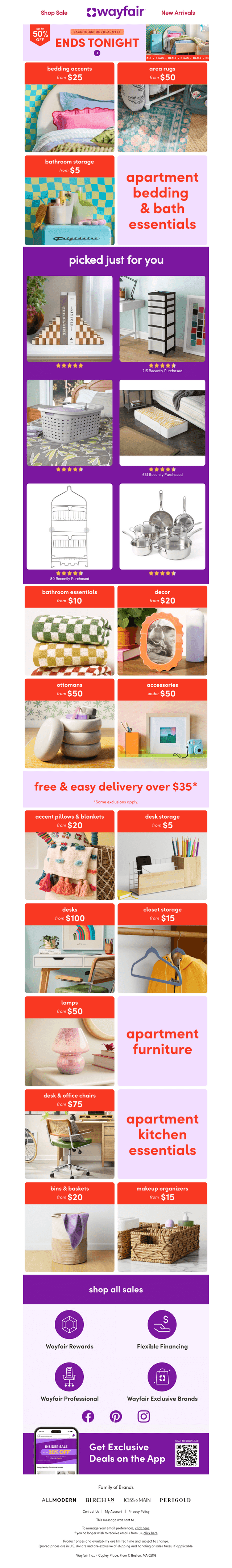 📢 And final call: UP TO 50% OFF DORM ESSENTIALS