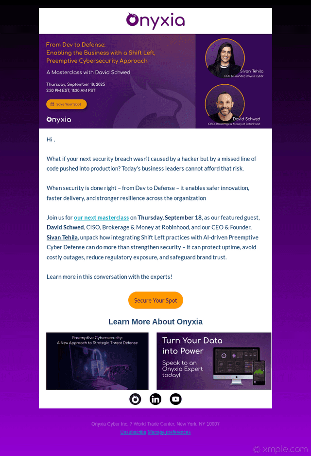 From Dev to Defense: Join the Masterclass with CISO David Schwed