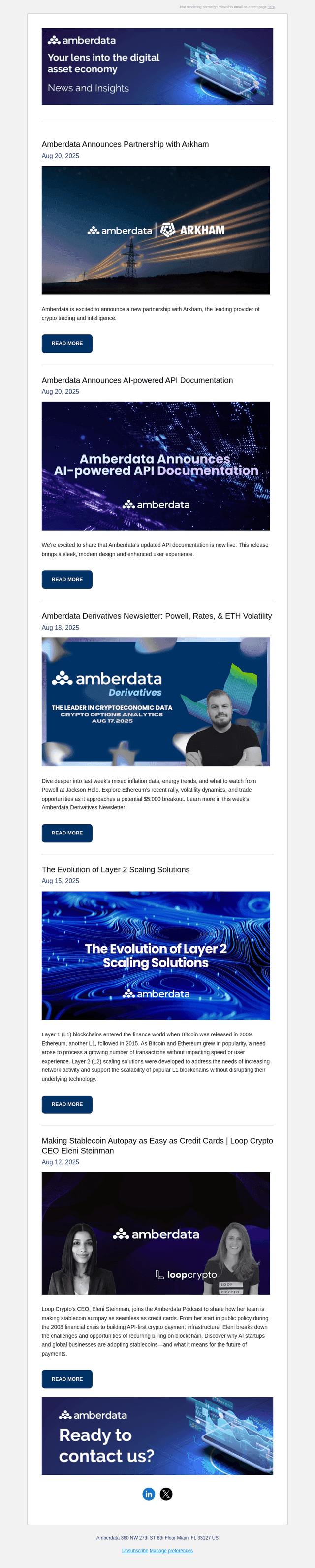 Amberdata Announces Partnership with Arkham