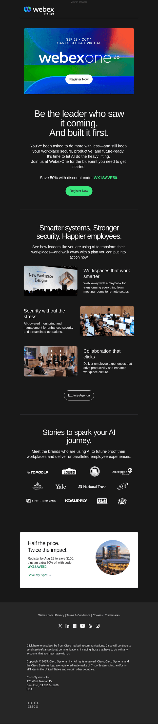 WebexOne: Your path to AI innovation.