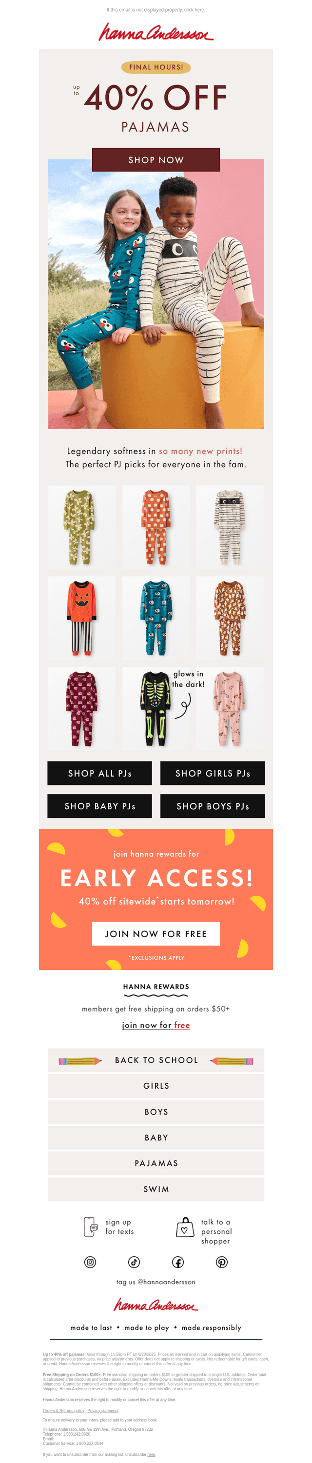 🚨 FINAL HOURS: Up To 40% Off PJs