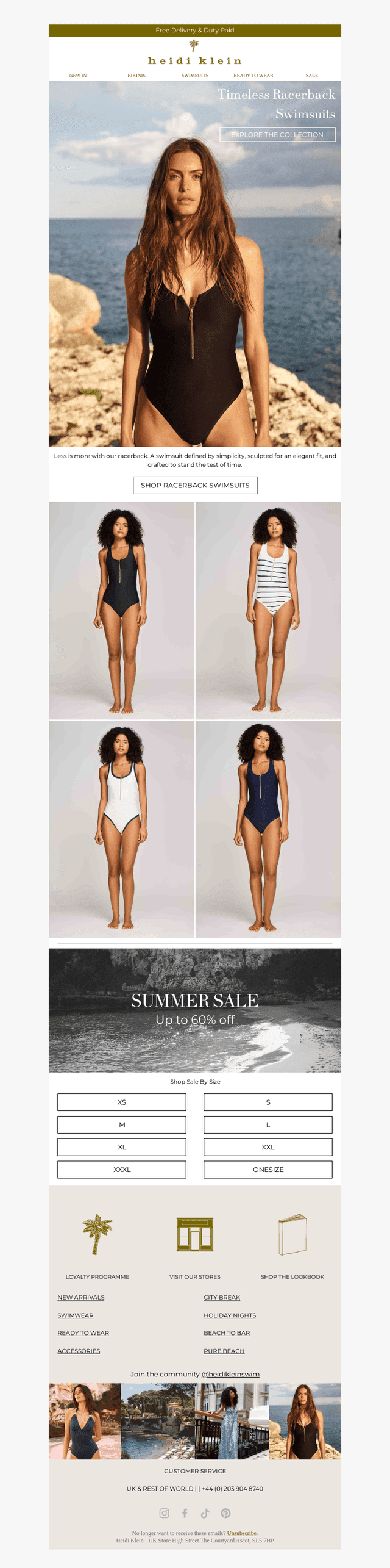 Discover Our Timeless Racerback Swimsuit