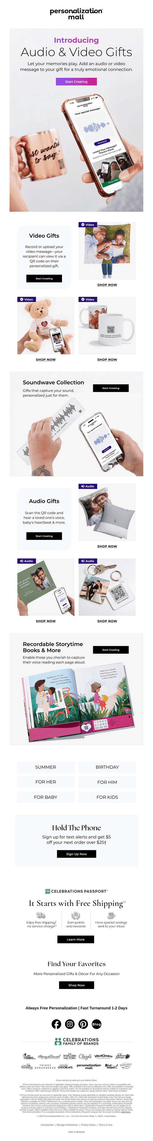 Personalization Mall email from Thu, Aug 21, 2025