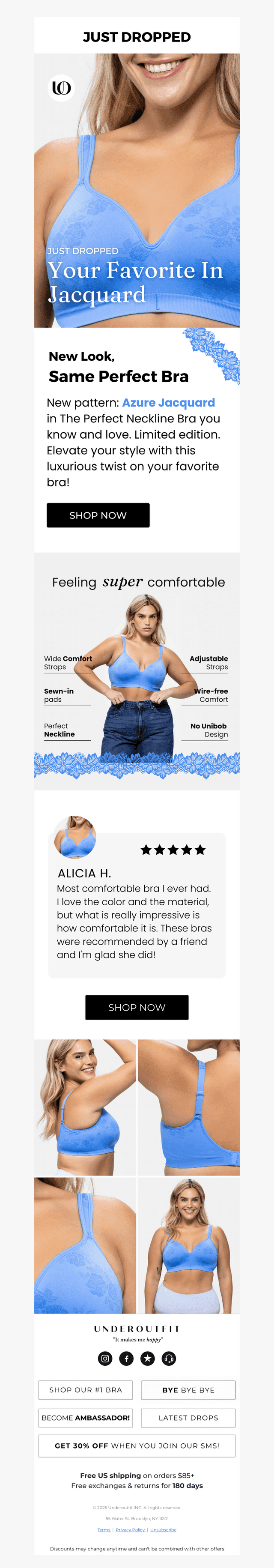 𝗝𝗨𝗦𝗧 𝗗𝗥𝗢𝗣𝗣𝗘𝗗: Azure Jacquard