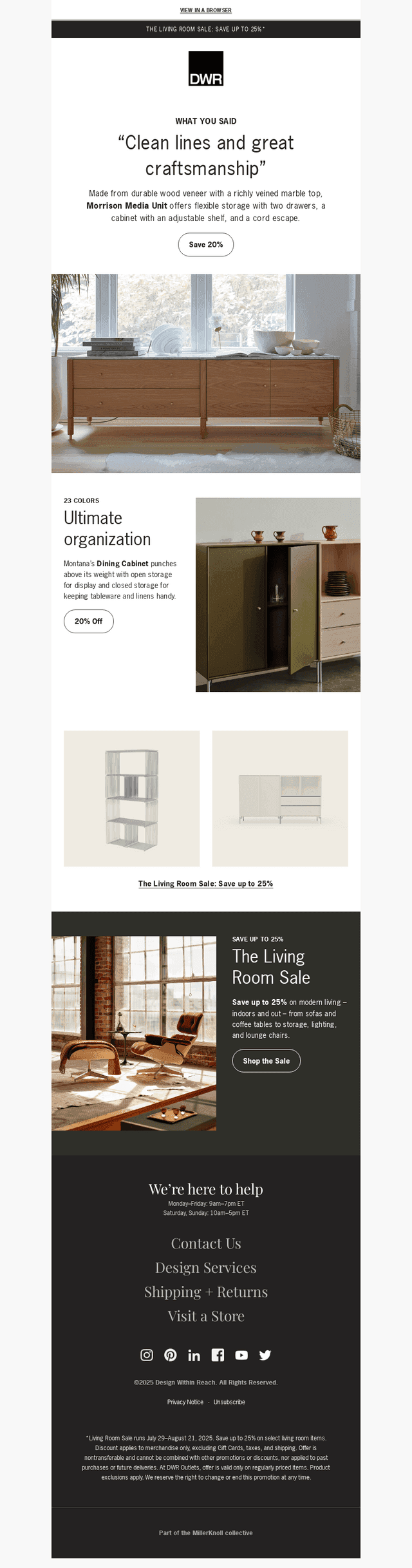 Storage makes the room (less cluttered)