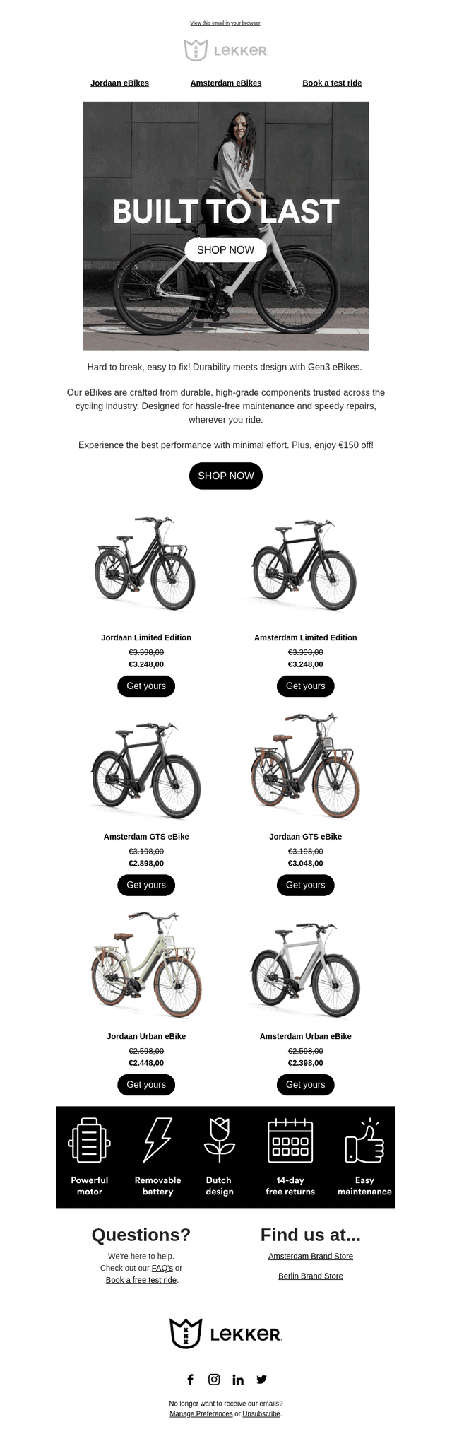 Built to Last - Gen3 eBikes