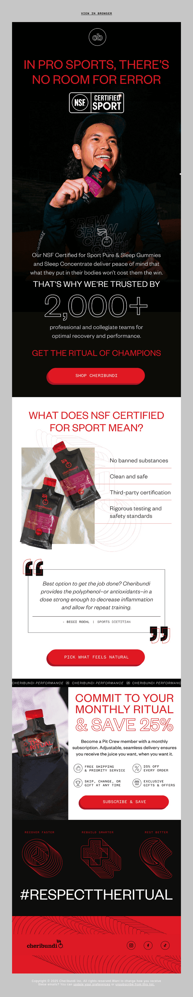 Why NSF Certified for Sport is important