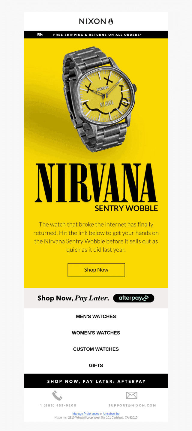 Back In Stock - Nirvana Sentry Wobble