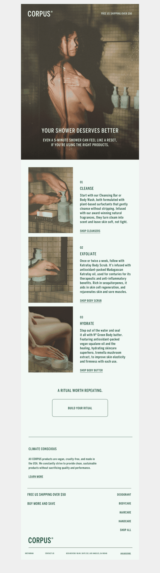 Your shower deserves better
