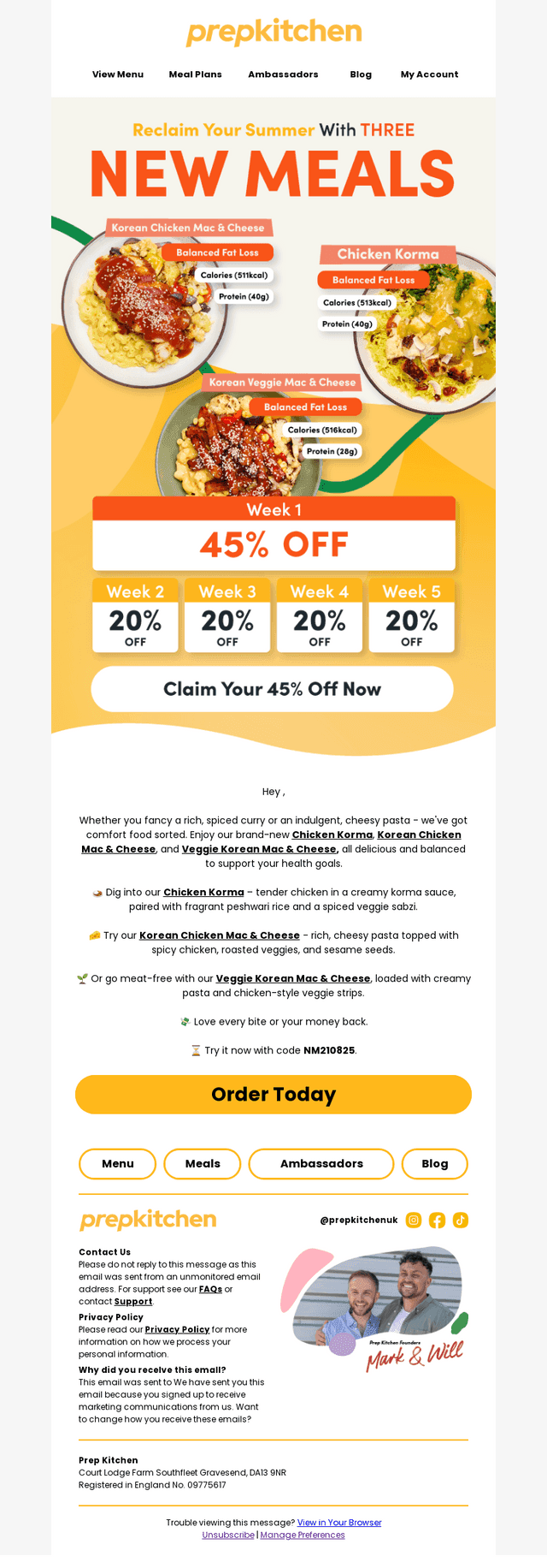 Big flavours. Small price. 45% off!