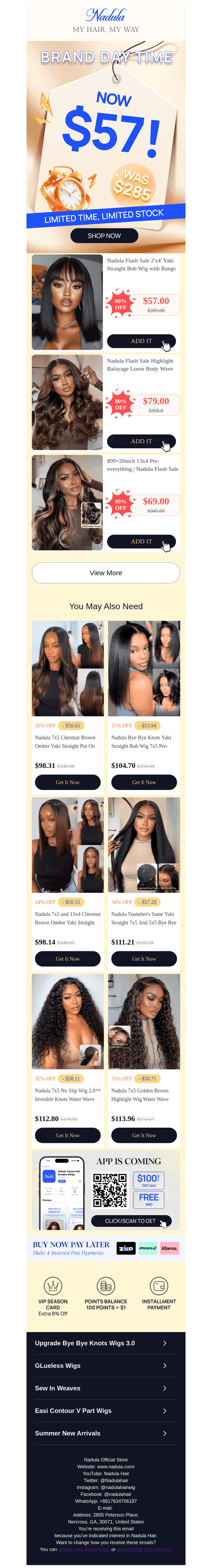 Sorry, your $57 wig will be expired.