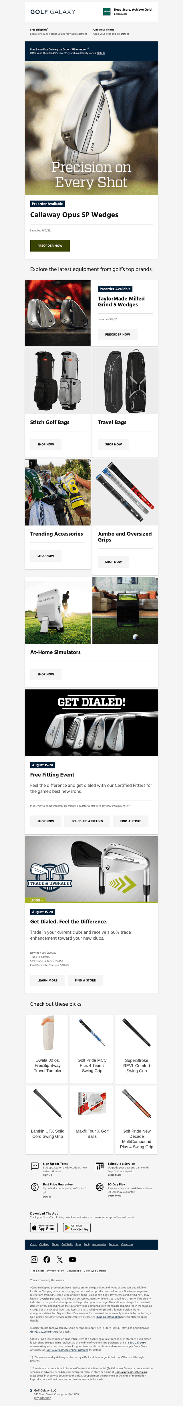 Preorder available ➡️ Callaway Opus SP wedges