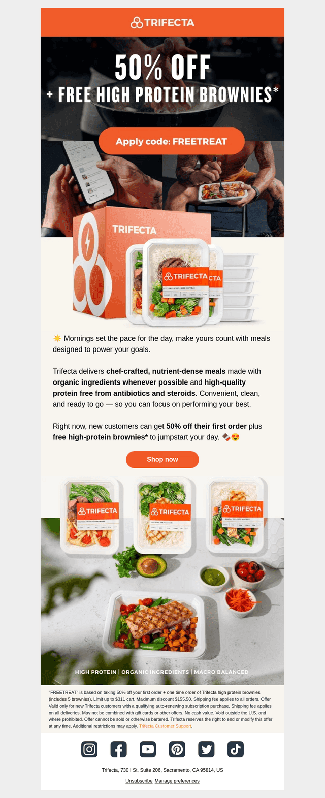 50% off high quality meal delivery!