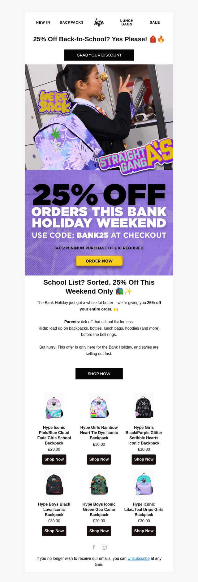 Grab 25% Off Before the Bell Rings 🎒🔔