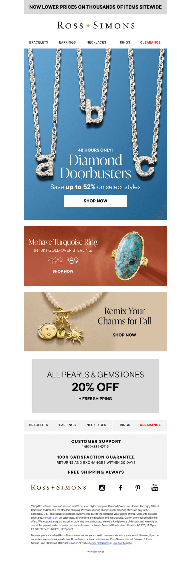 Save up to 52% on select diamonds