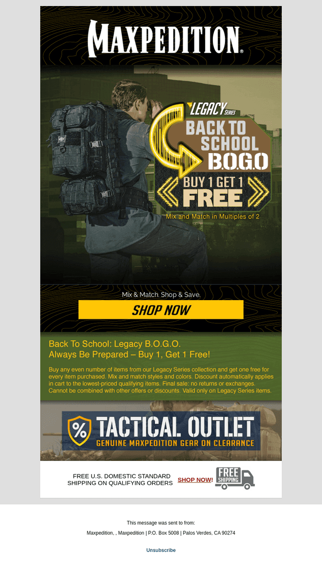 Back to School BOGO is Back