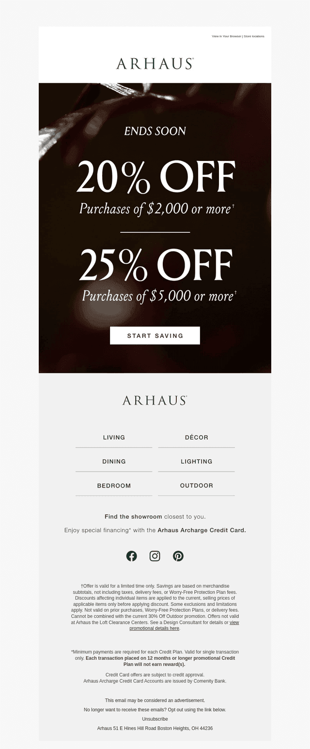 Up to 25% Off Ends Soon