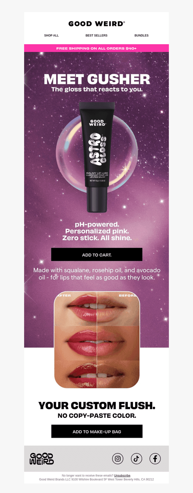 The gloss that knows your chemistry
