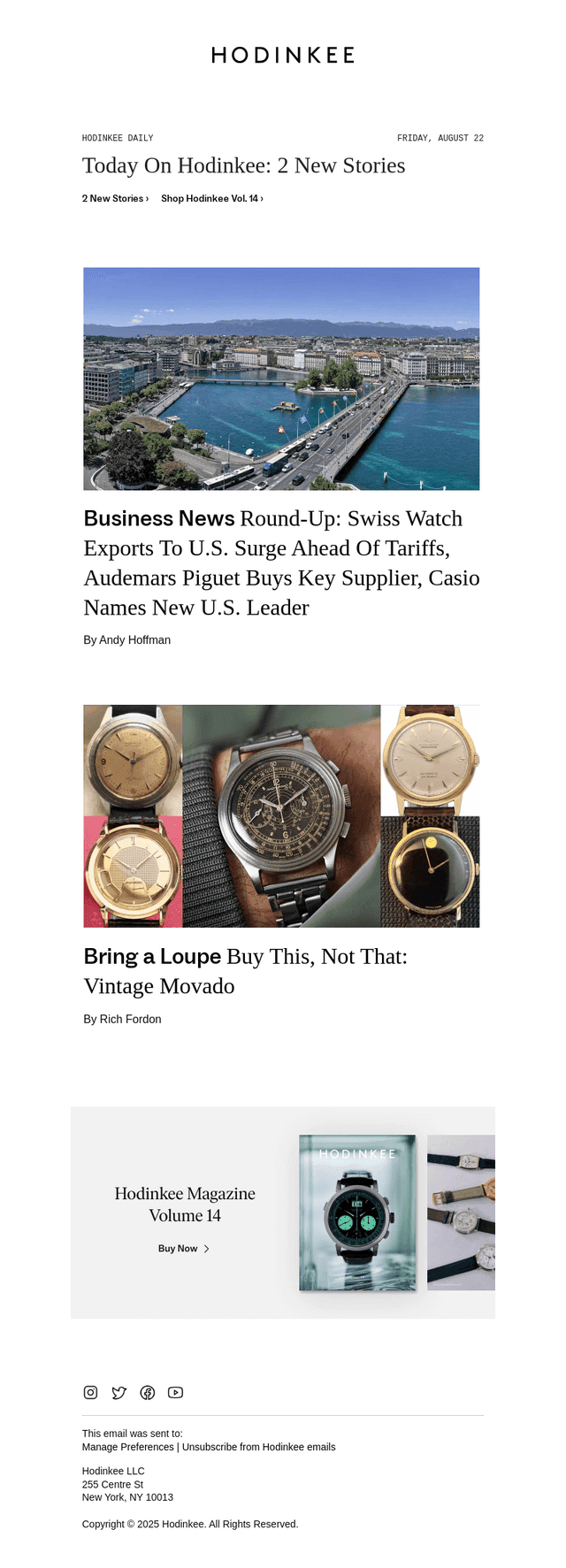 Hodinkee Daily | 08/22/2025