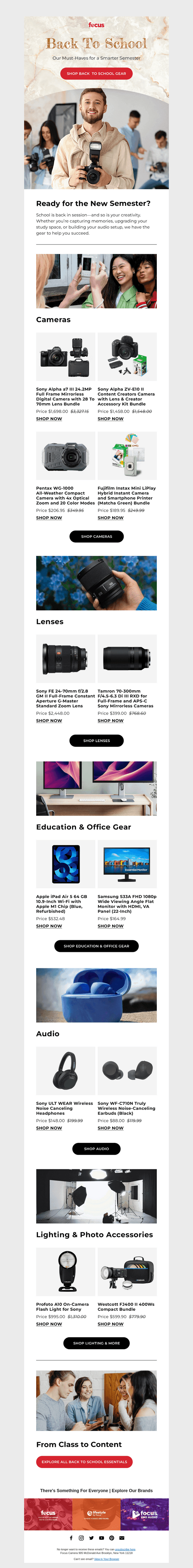 Focus Camera email from Fri, Aug 22, 2025