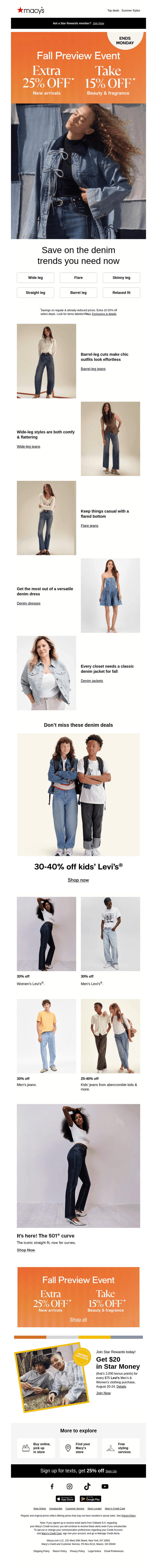 Extra 25% off your dream denim wardrobe 👖