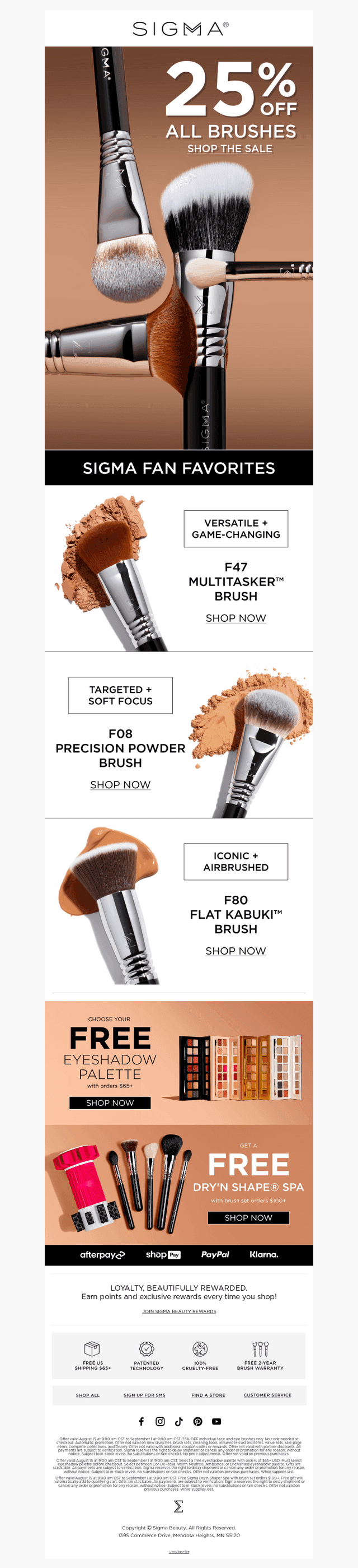 Brushes You Love, 25% Off 💌