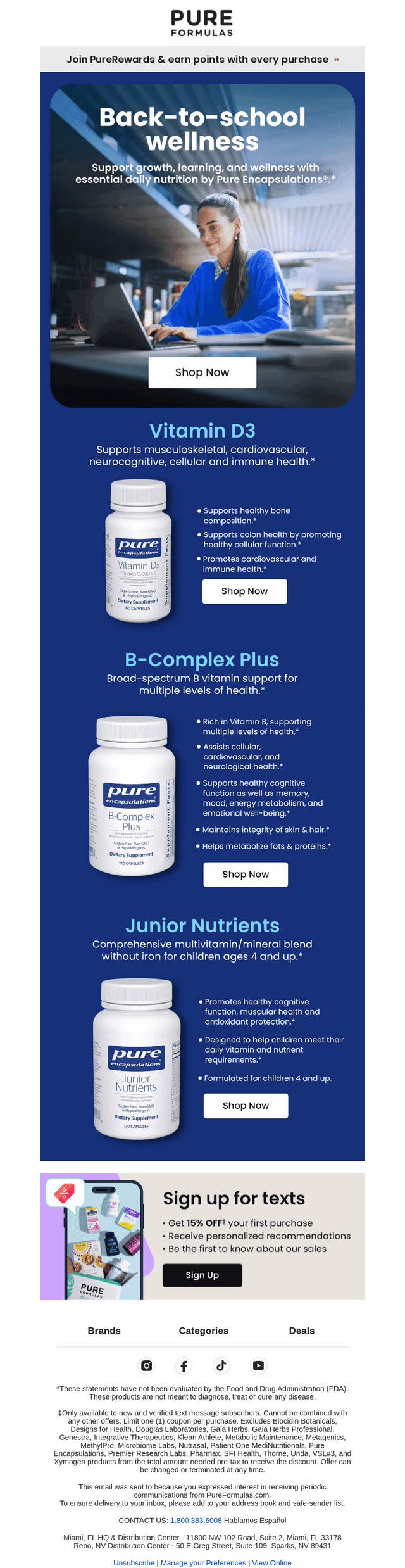 PureFormulas email from Sat, Aug 23, 2025