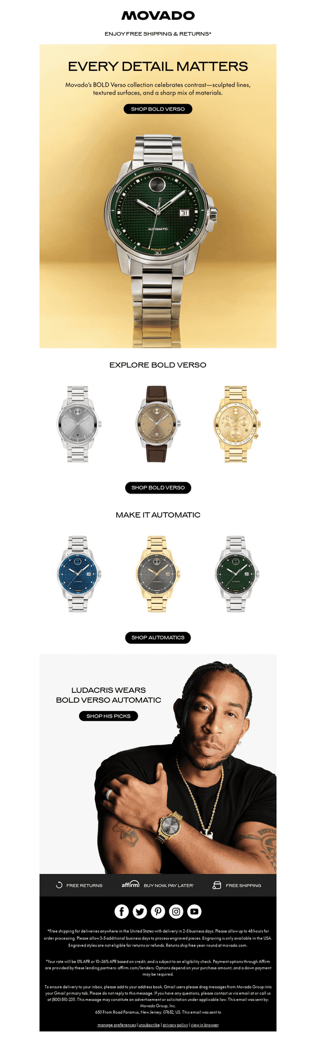 Textured Dials. Polished Finishes