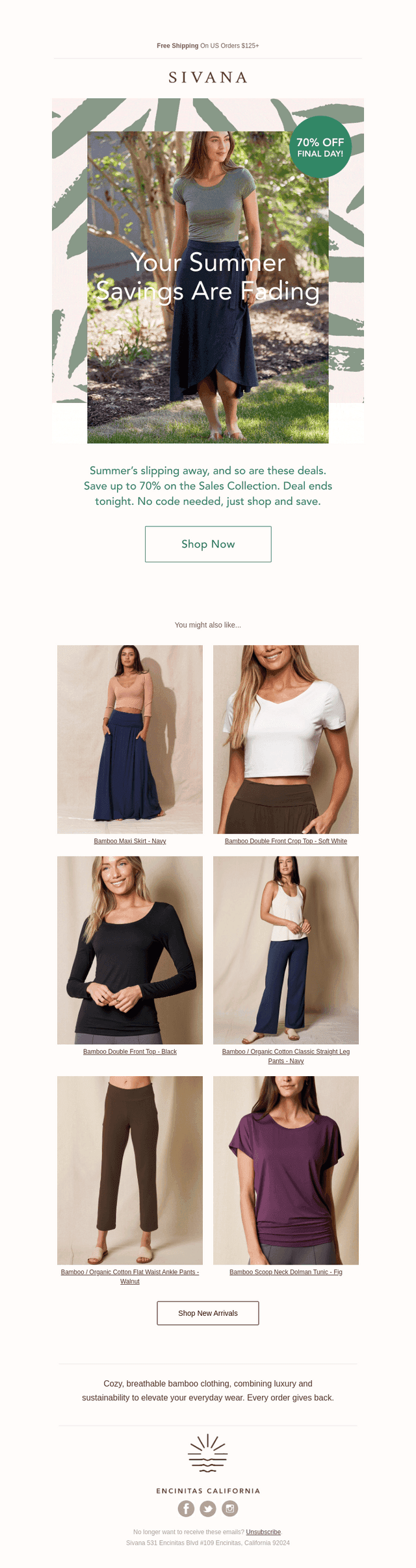 70% Off - Last Day to Save Big 🌞