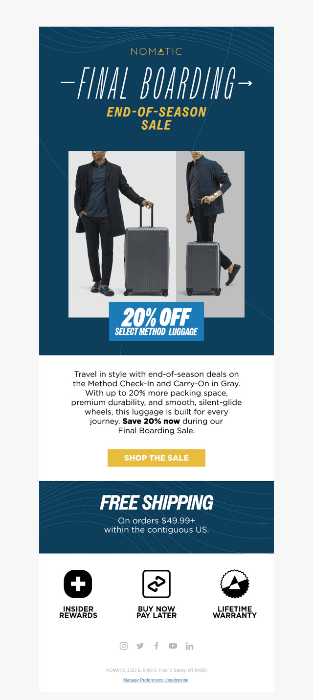 🔥 20% Off Select Method Luggage 🔥
