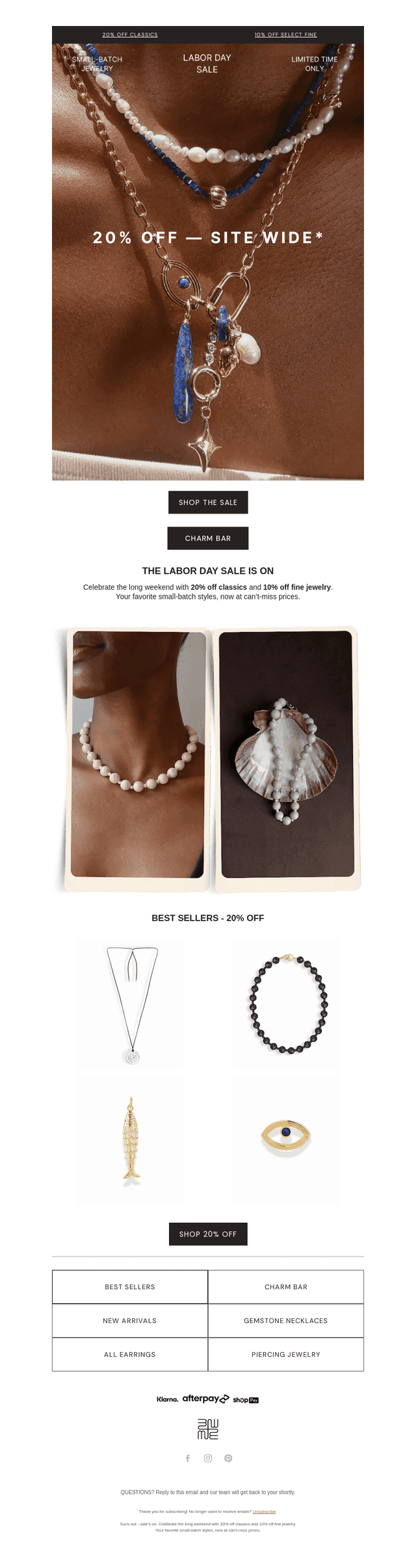 20% OFF : Labor Day Sale