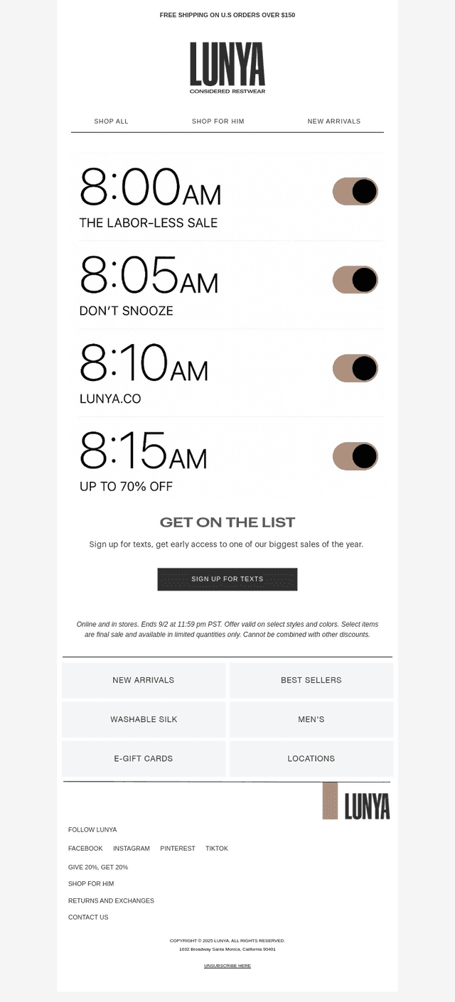 GET TEXTS, GET EARLY ACCESS