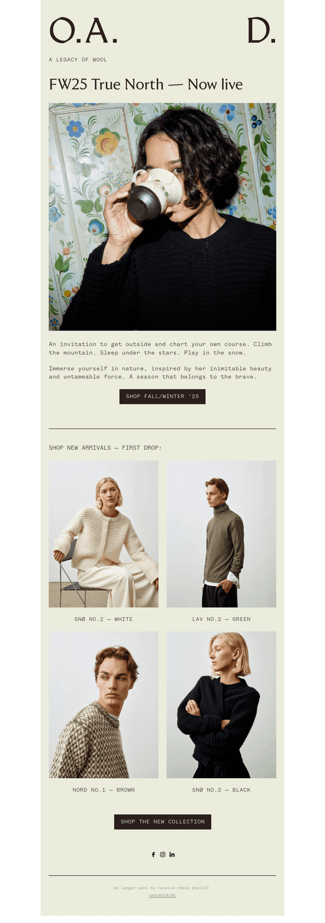 FW25 True North — Now Live