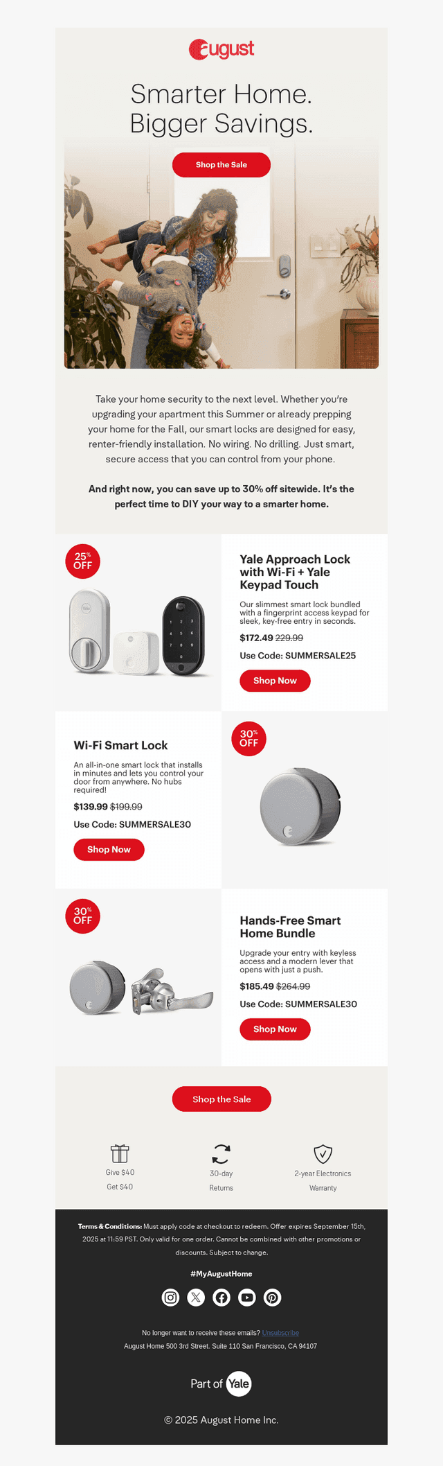 Save 30% on the Easiest Home Upgrades.