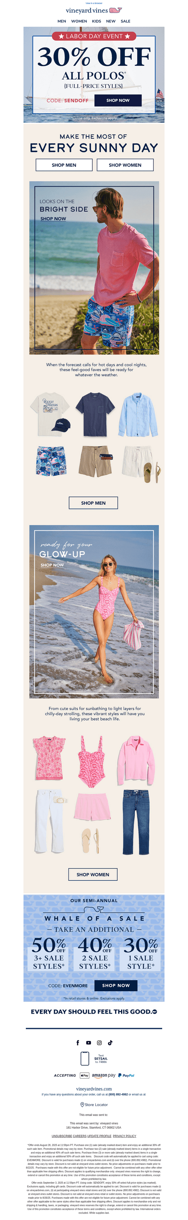 30% Off For Summer’s Last Hurrah 🍉☀️⛱️