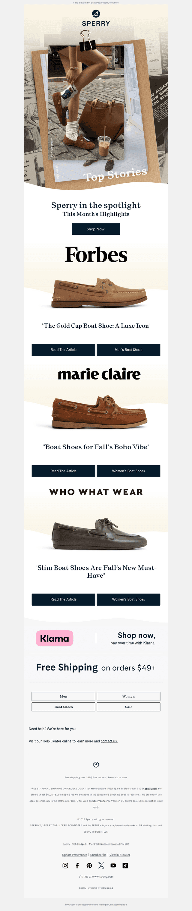 Sperry email from Tue, Aug 26, 2025