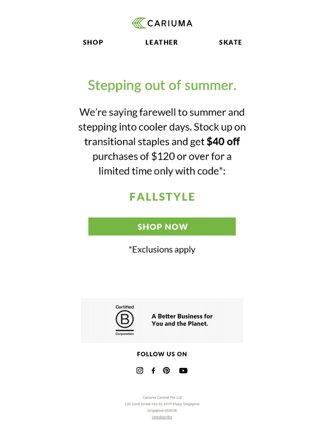 $40 off Inside