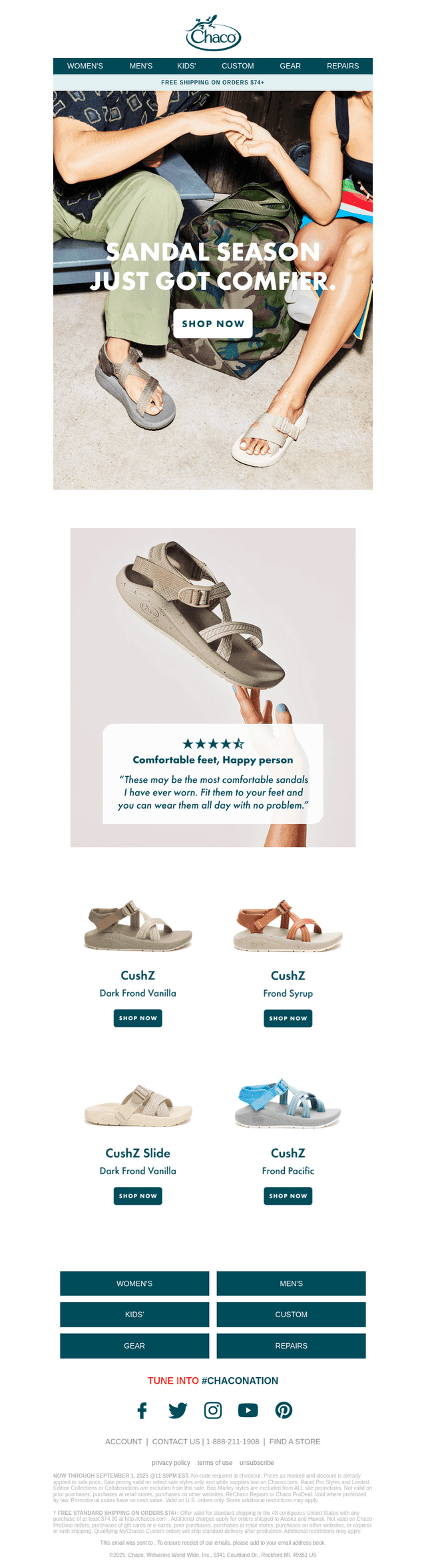 Chaco email from Tue, Aug 26, 2025