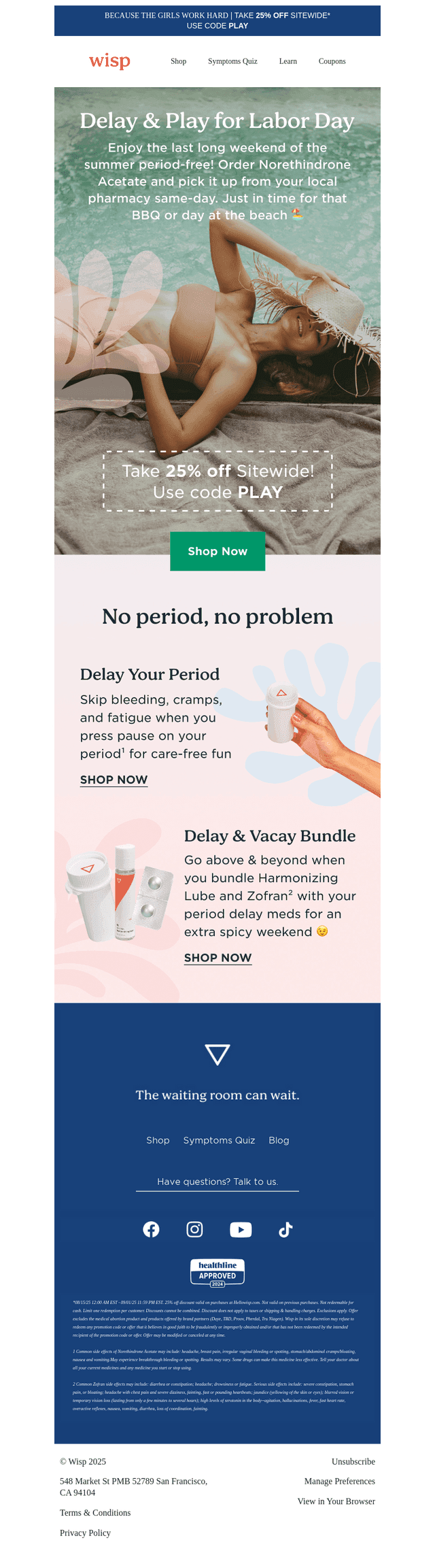 Delay Your Period Just in Time for the Long Weekend 🏖️