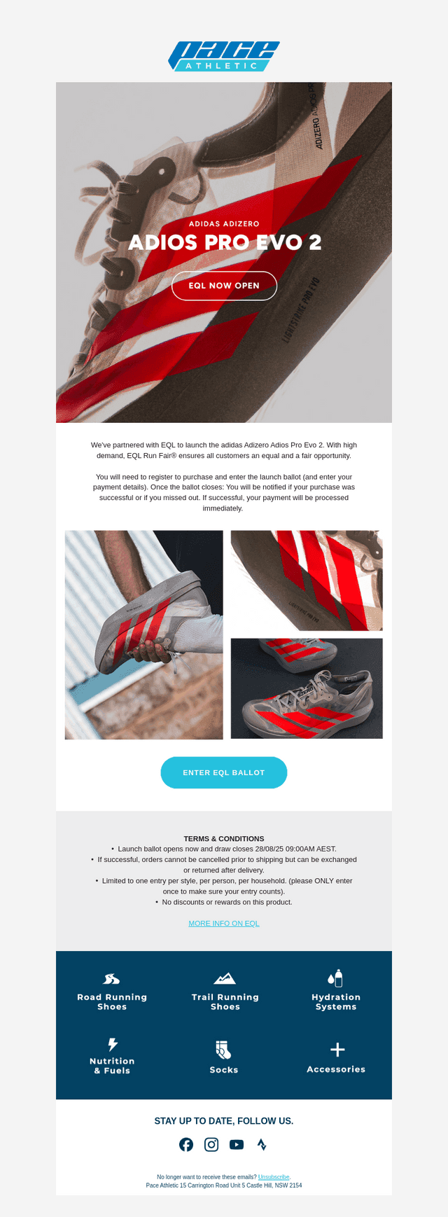 adidas Adizero Adios Pro Evo 2 EQL launch is live