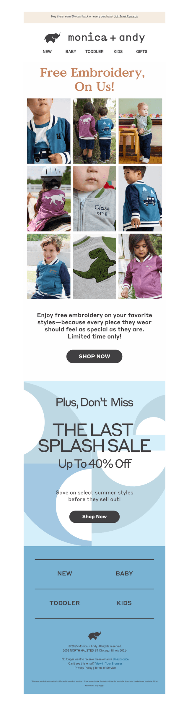 Free embroidery? Say less.