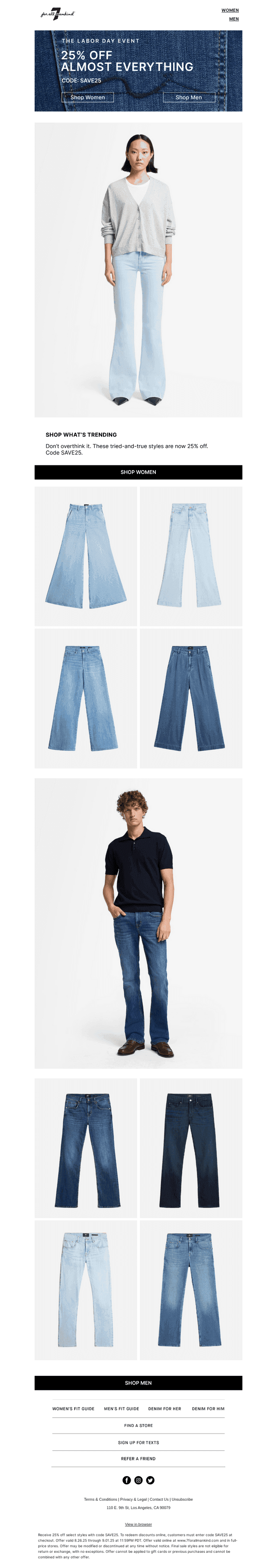 25% Off Styles You’ll Love