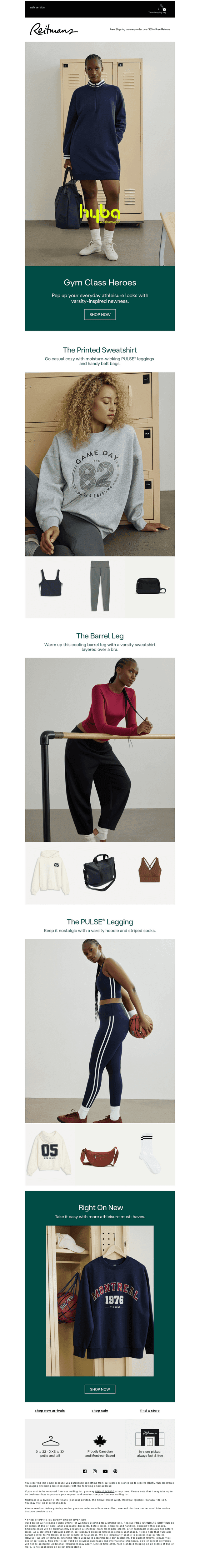 Varsity-inspired vibes 🤝 Everyday athleisure