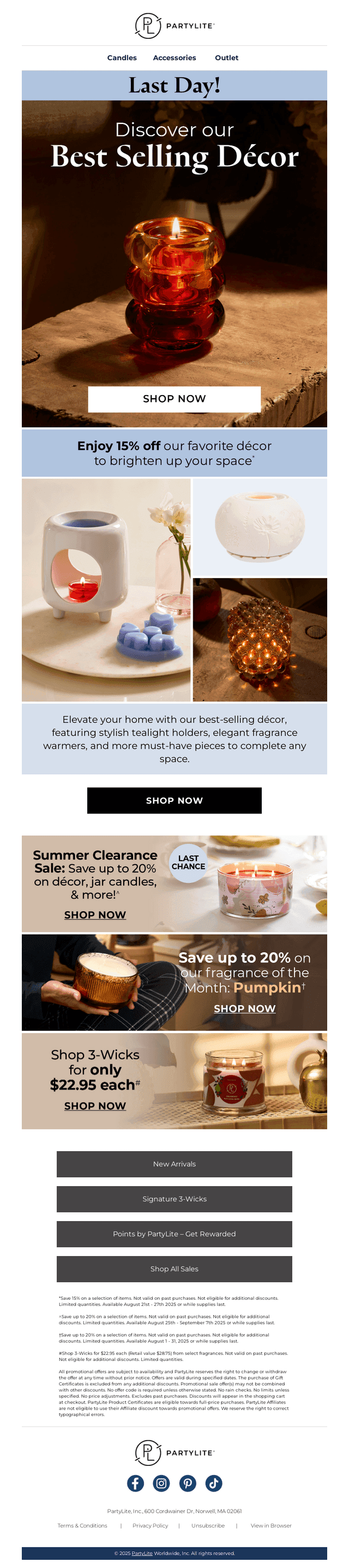 💥 FINAL DAY: Save on Best Selling Décor!