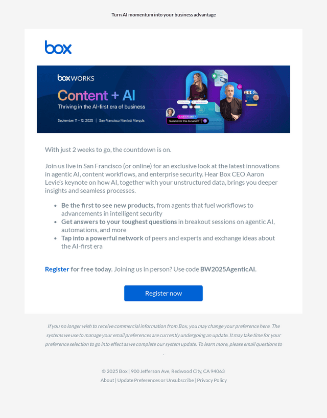 Box email from Wed, Aug 27, 2025