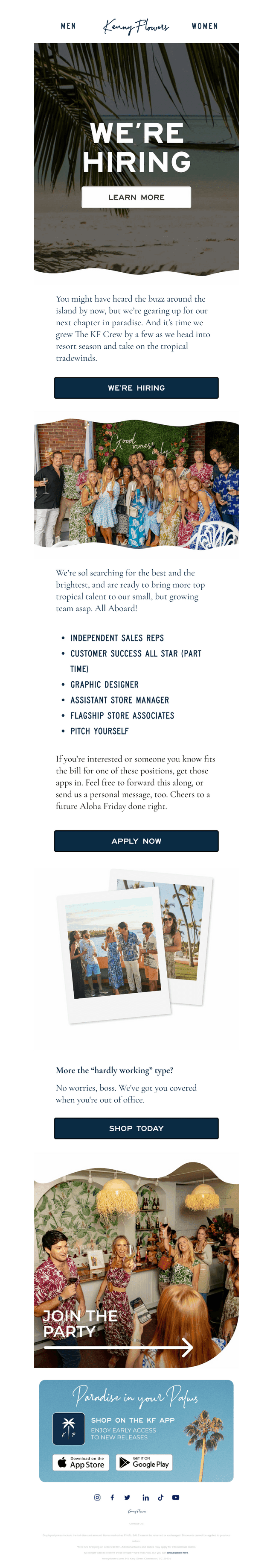 We’re hiring 🤝🌴
