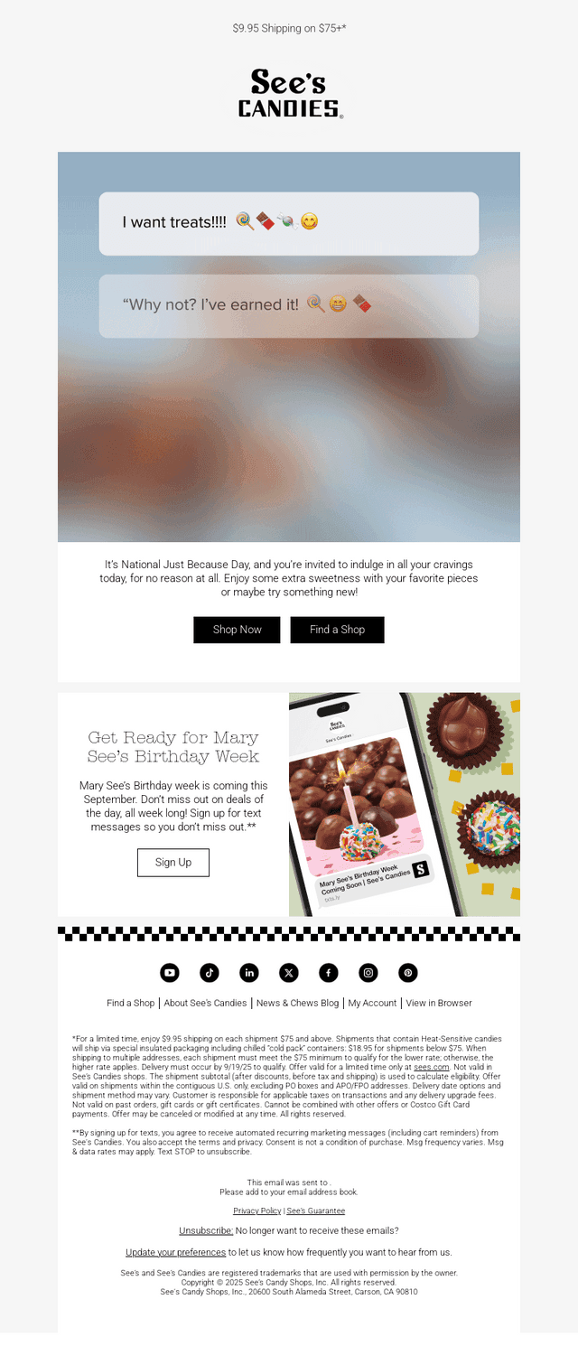 Treat Yourself, Just Because 🍫